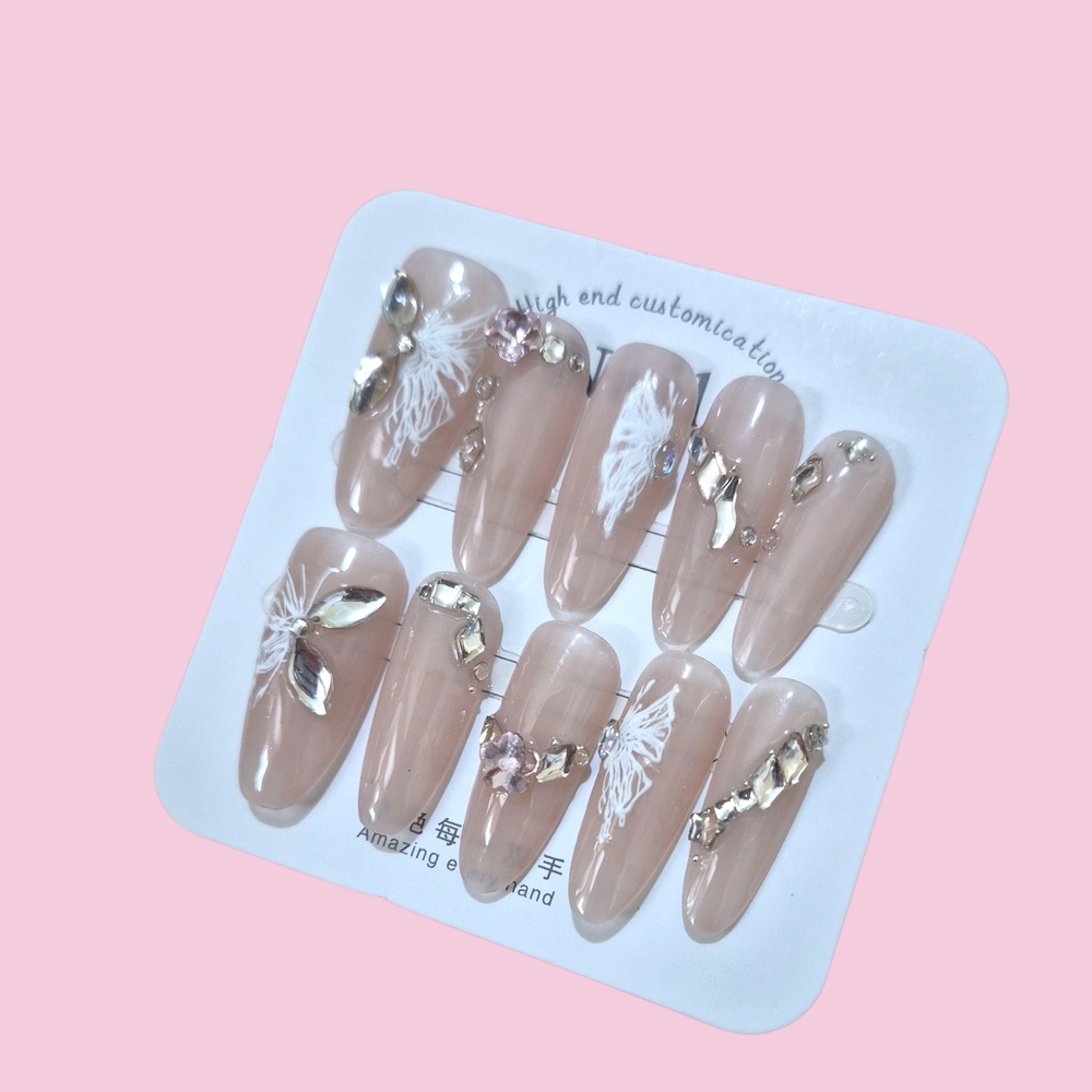 Elegant Nude Press-On Nails
